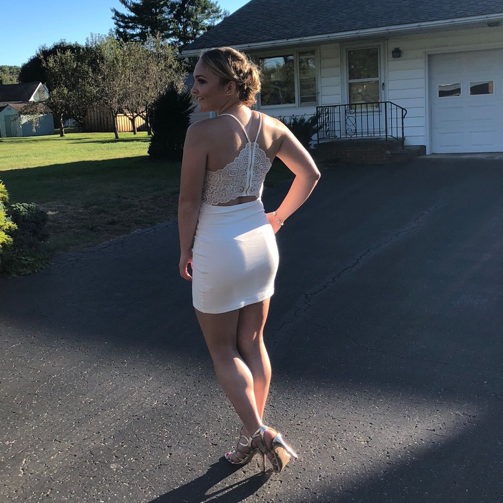 White homecoming dress